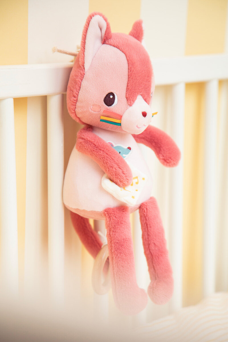 Lilliputiens Muziekknuffel Glow in the Dark - Jeanne de Kat | Speel je Wijs