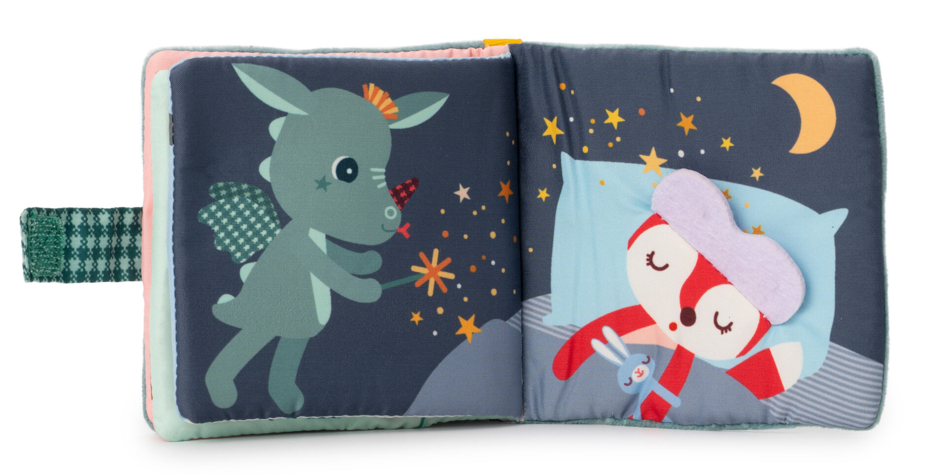 Lilliputiens Stoffen Knisper boekje met Bijtring - Joe | Speel je Wijs