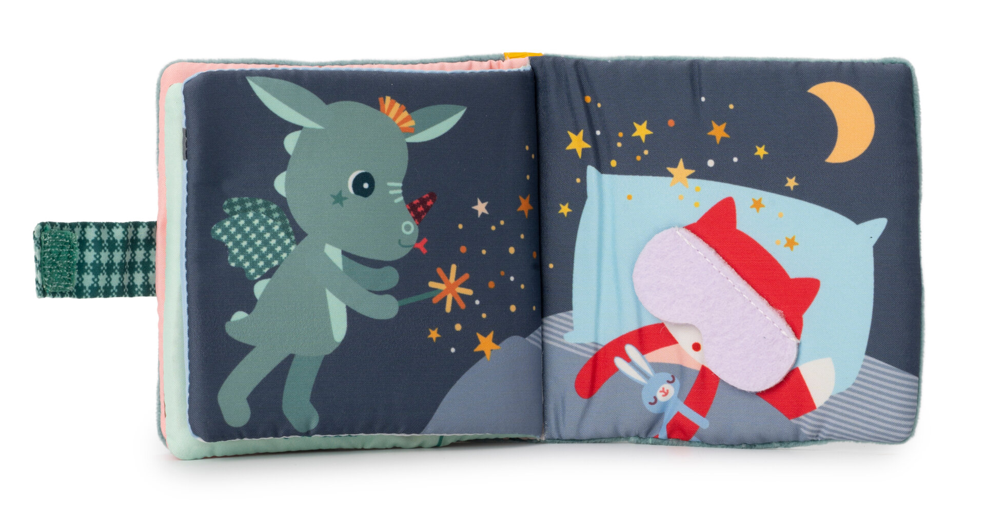 Lilliputiens Stoffen Knisper boekje met Bijtring - Joe | Speel je Wijs