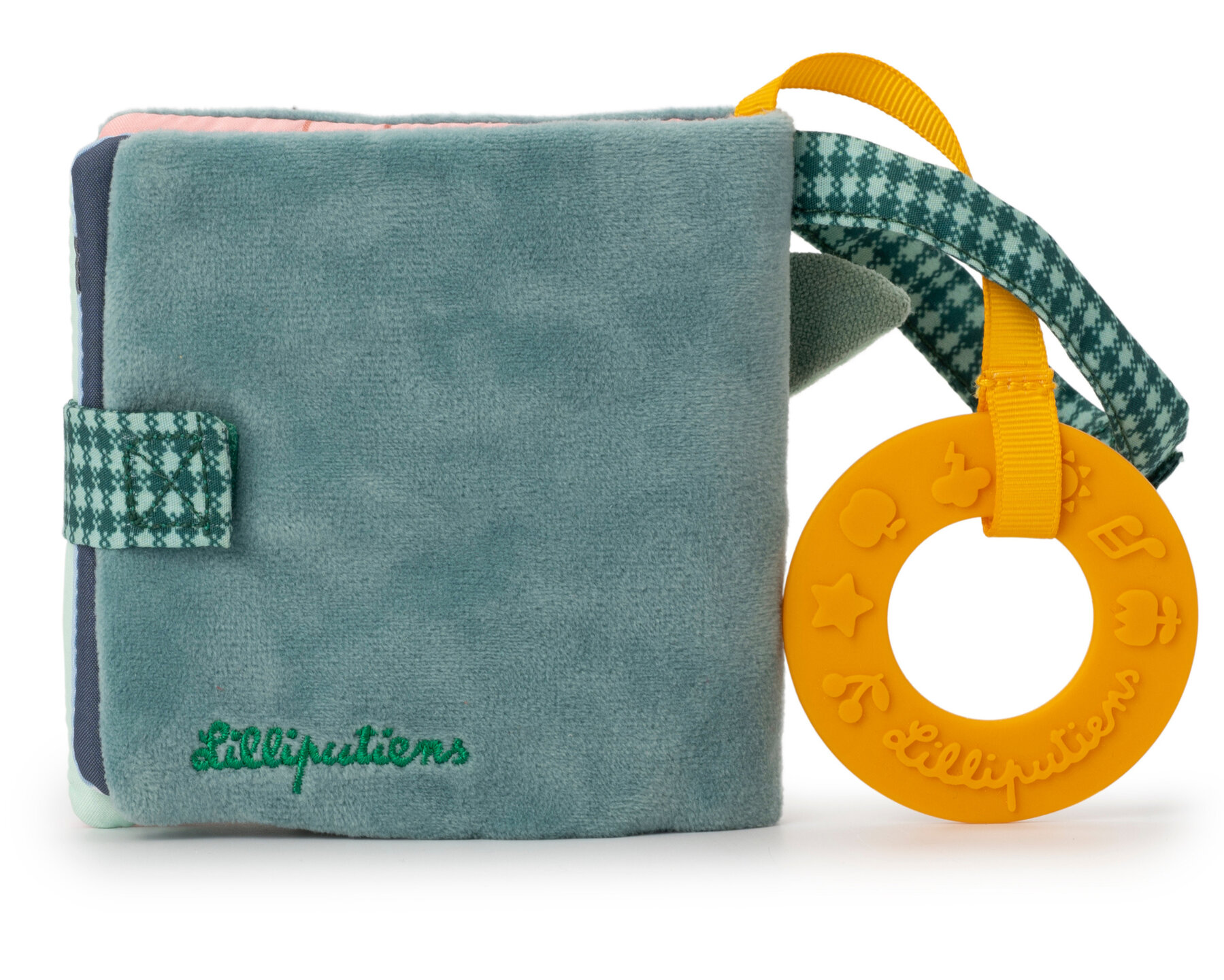 Lilliputiens Stoffen Knisper boekje met Bijtring - Joe | Speel je Wijs