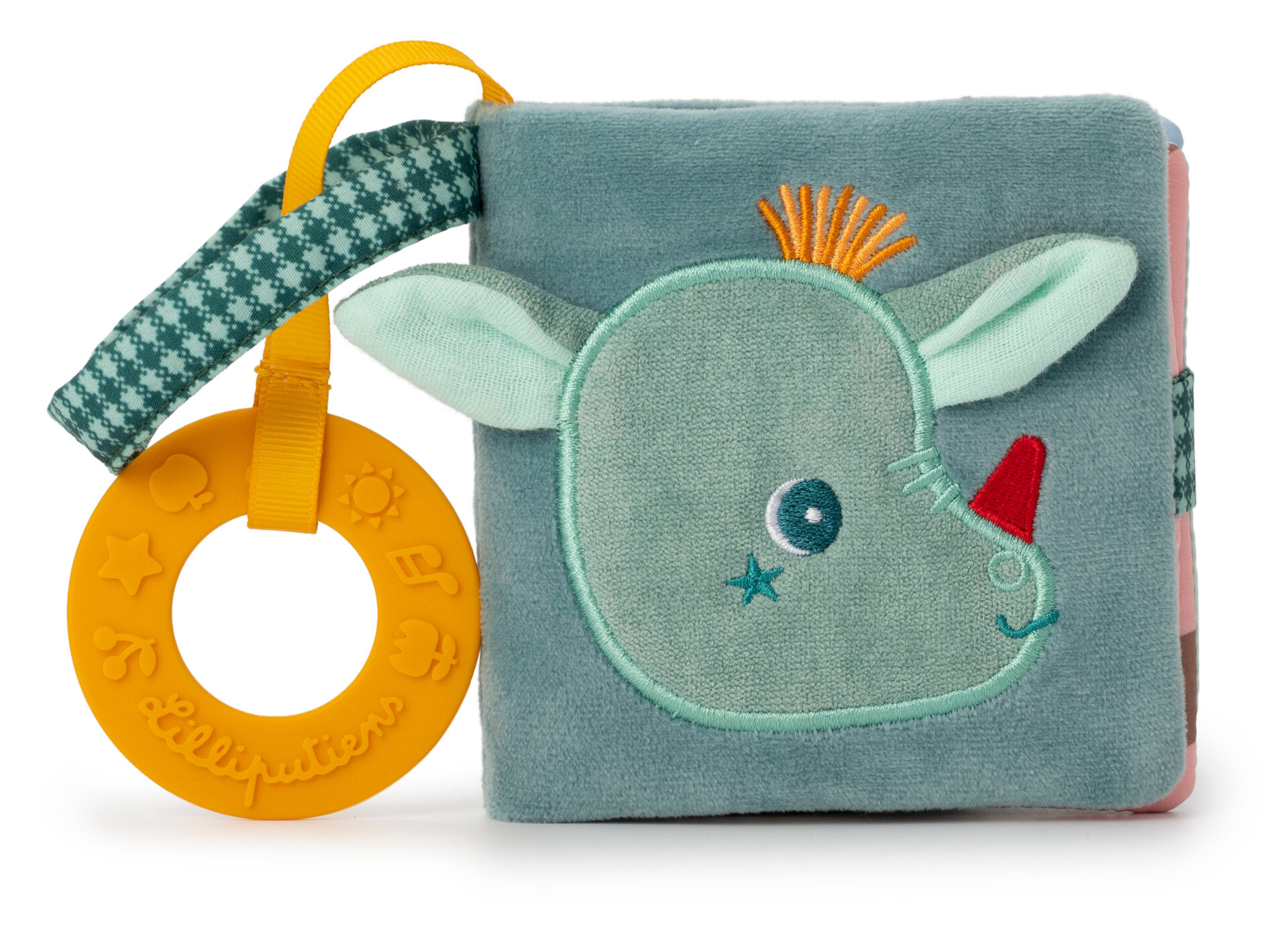 Lilliputiens Stoffen Knisper boekje met Bijtring - Joe | Speel je Wijs