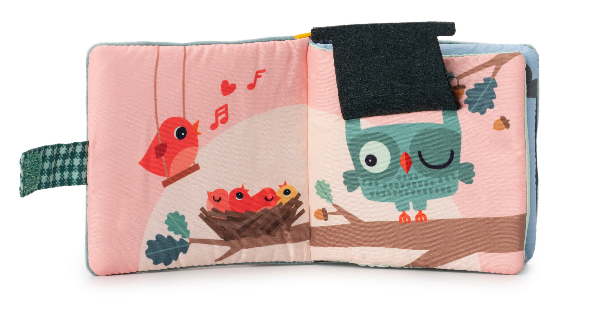 Lilliputiens Stoffen Knisper boekje met Bijtring - Joe | Speel je Wijs