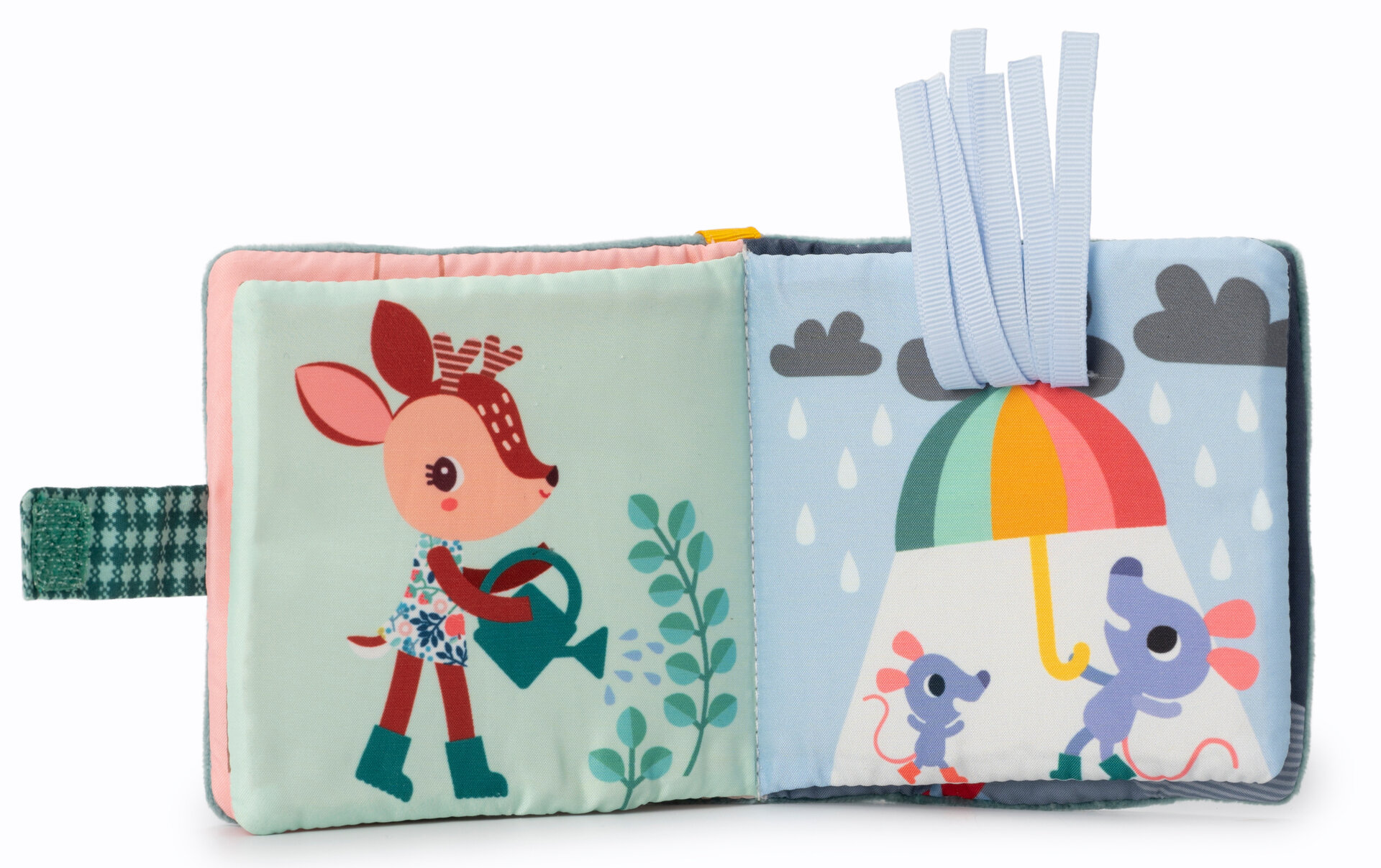 Lilliputiens Stoffen Knisper boekje met Bijtring - Joe | Speel je Wijs