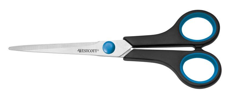 Westcott Schoolschaar soft grip -18 cm - RECHTShandigen - spitse punt | Speel je Wijs