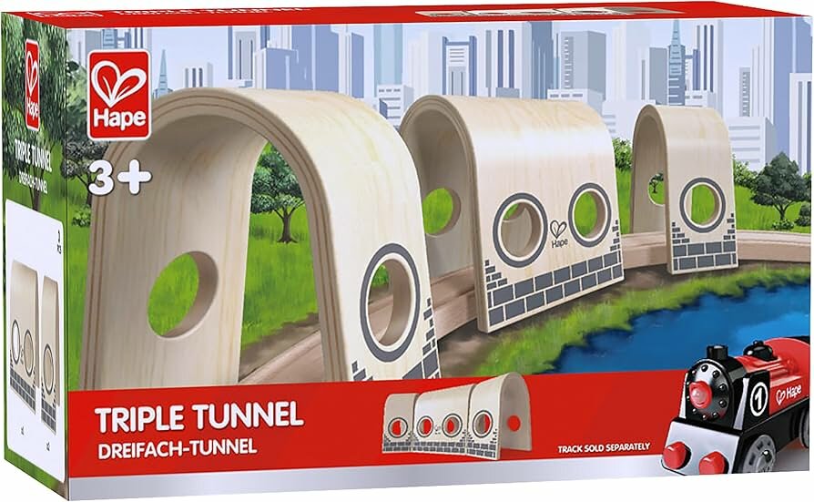 Hape Treinbaan - Triple Tunnel | Speel je Wijs