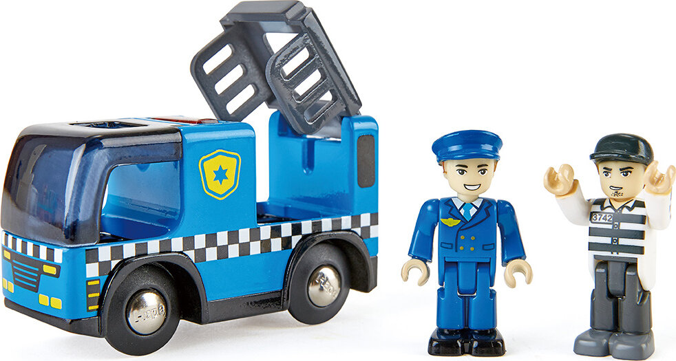 Hape Treinbaan - Politiewagen met Sirene | Speel je Wijs