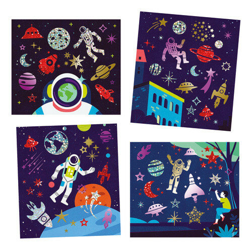 Djeco Knutselpakket Artistic Patch - Cosmos 6-10 jaar | Speel je Wijs