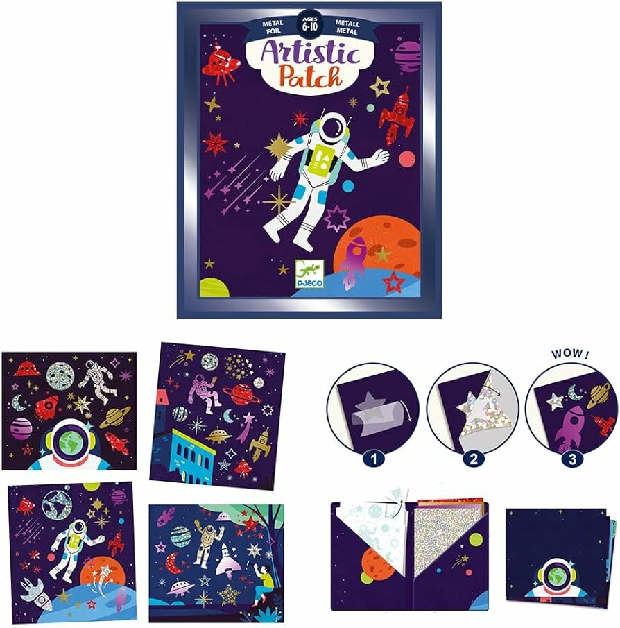 Djeco Knutselpakket Artistic Patch - Cosmos 6-10 jaar | Speel je Wijs
