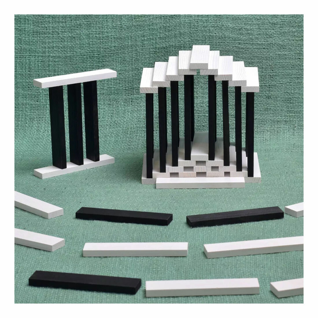 Kapla - 100 plankjes Zwart/Wit | Speel je Wijs