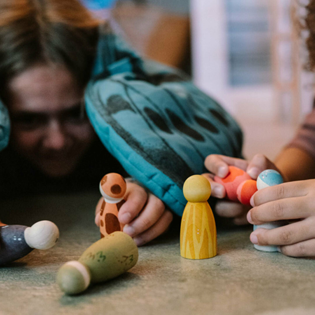 Grapat houten Speelset - The Animal Crew  | Speel je Wijs