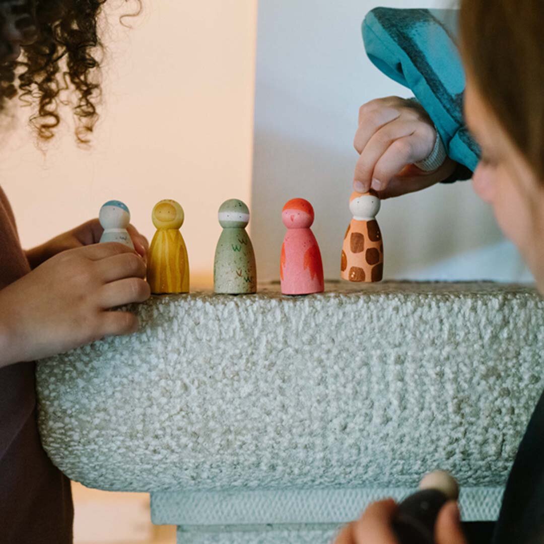 Grapat houten Speelset - The Animal Crew  | Speel je Wijs