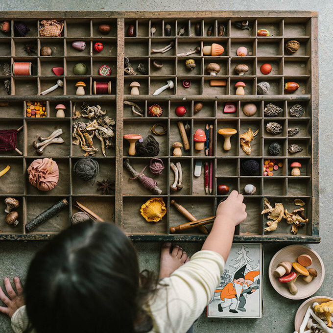 Grapat houten Speelset - Mushroom Grove | Speel je Wijs