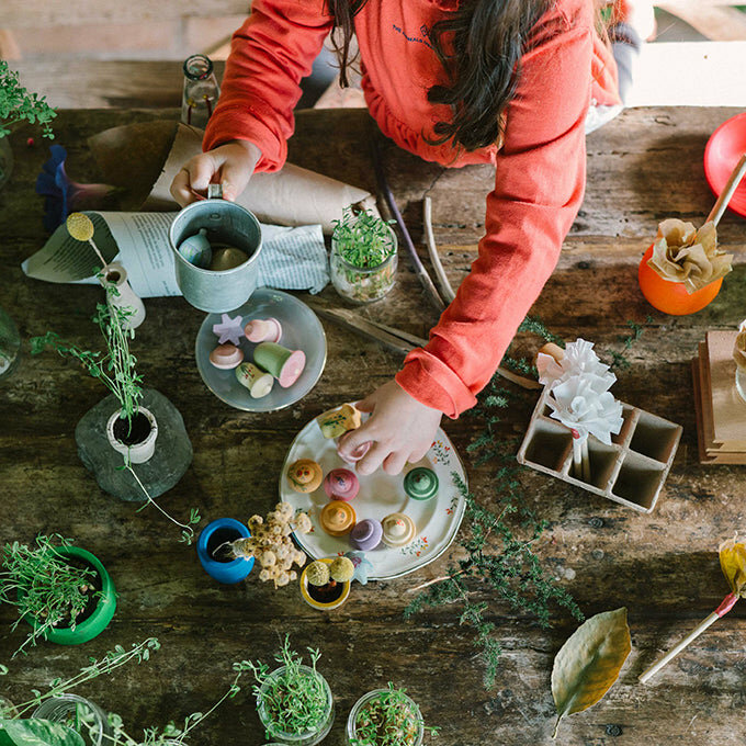 Grapat houten Speelset - Flower Meadow | Speel je Wijs
