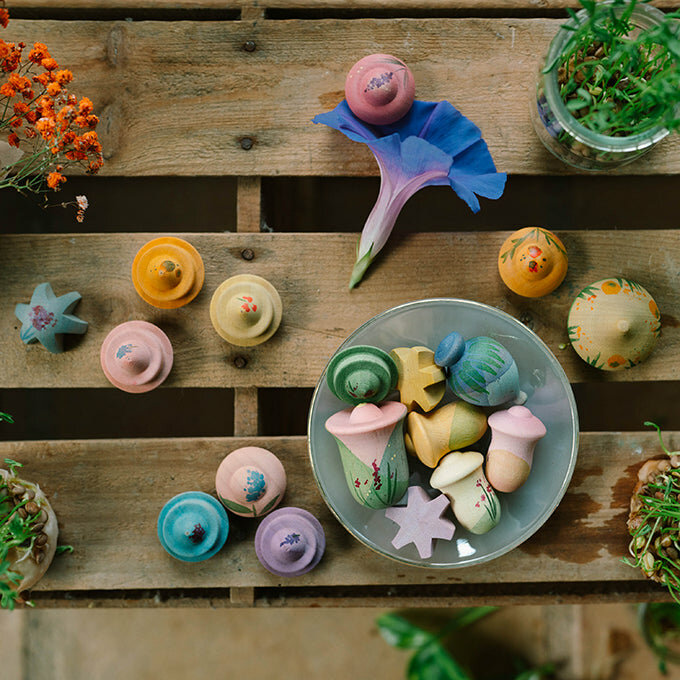 Grapat houten Speelset - Flower Meadow | Speel je Wijs