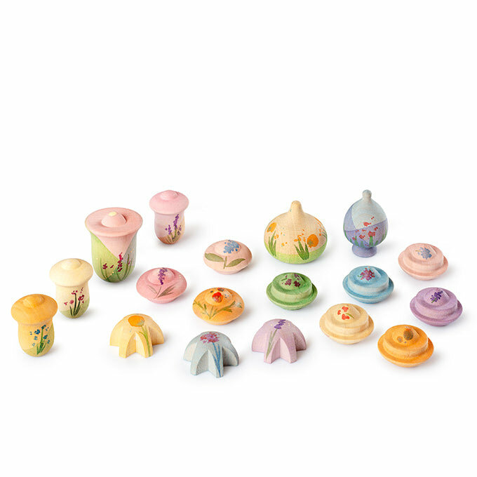 Grapat houten Speelset - Flower Meadow | Speel je Wijs