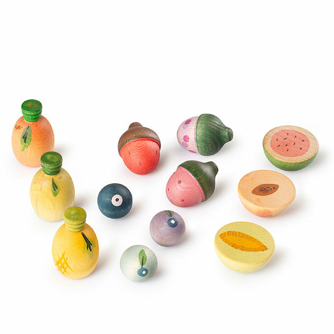 Grapat houten Speelset - Fruits | Speel je Wijs