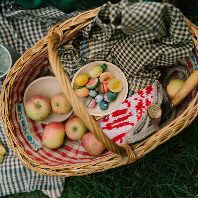 Grapat houten Speelset - Fruits | Speel je Wijs