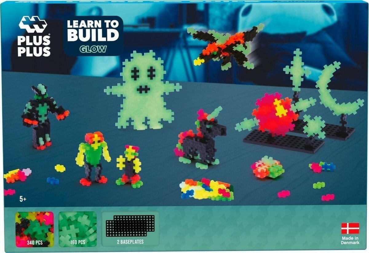 Plus Plus -  Learn to Build Glow 500 stuks | Speel je Wijs