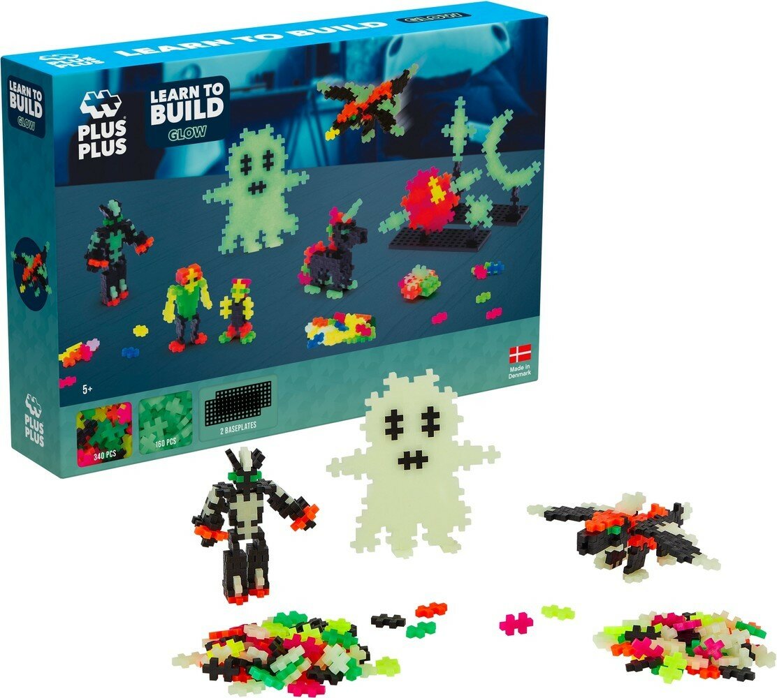 Plus Plus -  Learn to Build Glow 500 stuks | Speel je Wijs
