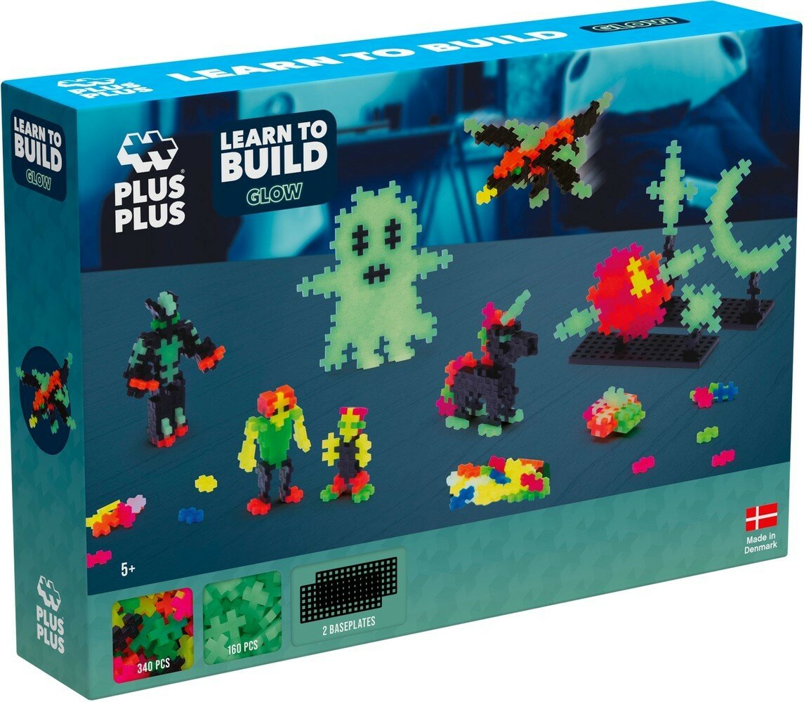 Plus Plus -  Learn to Build Glow 500 stuks | Speel je Wijs