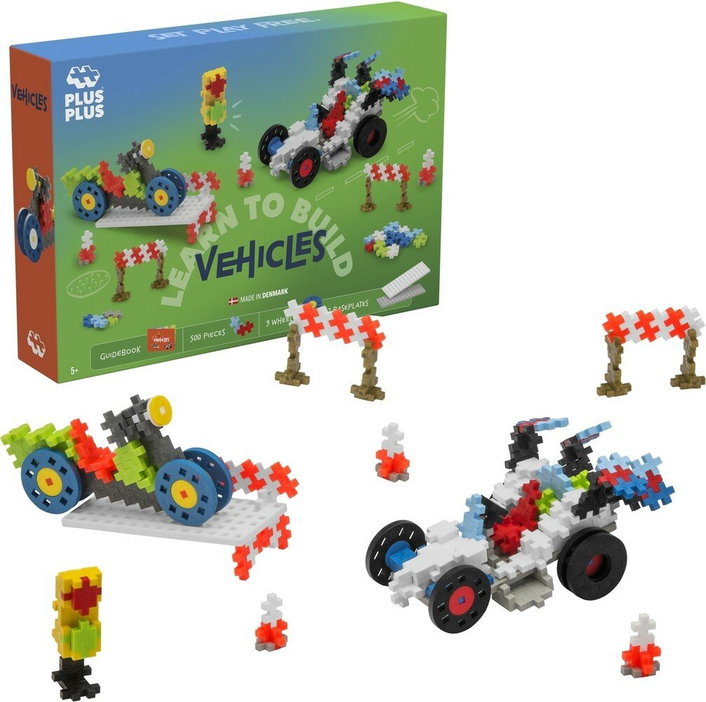 Plus Plus -  Learn to Build voertuigen 500 stuks | Speel je Wijs