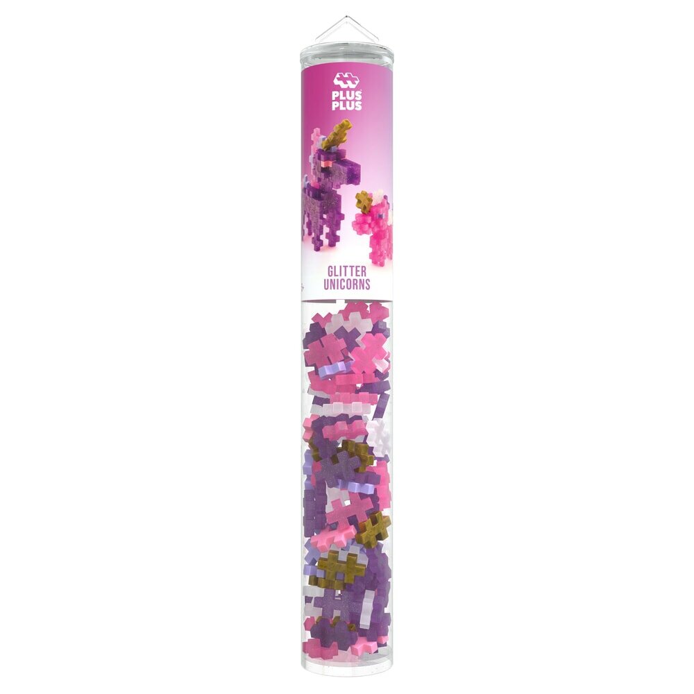 Plus Plus - Glitter Unicorn 100 stuks - Tube | Speel je Wijs
