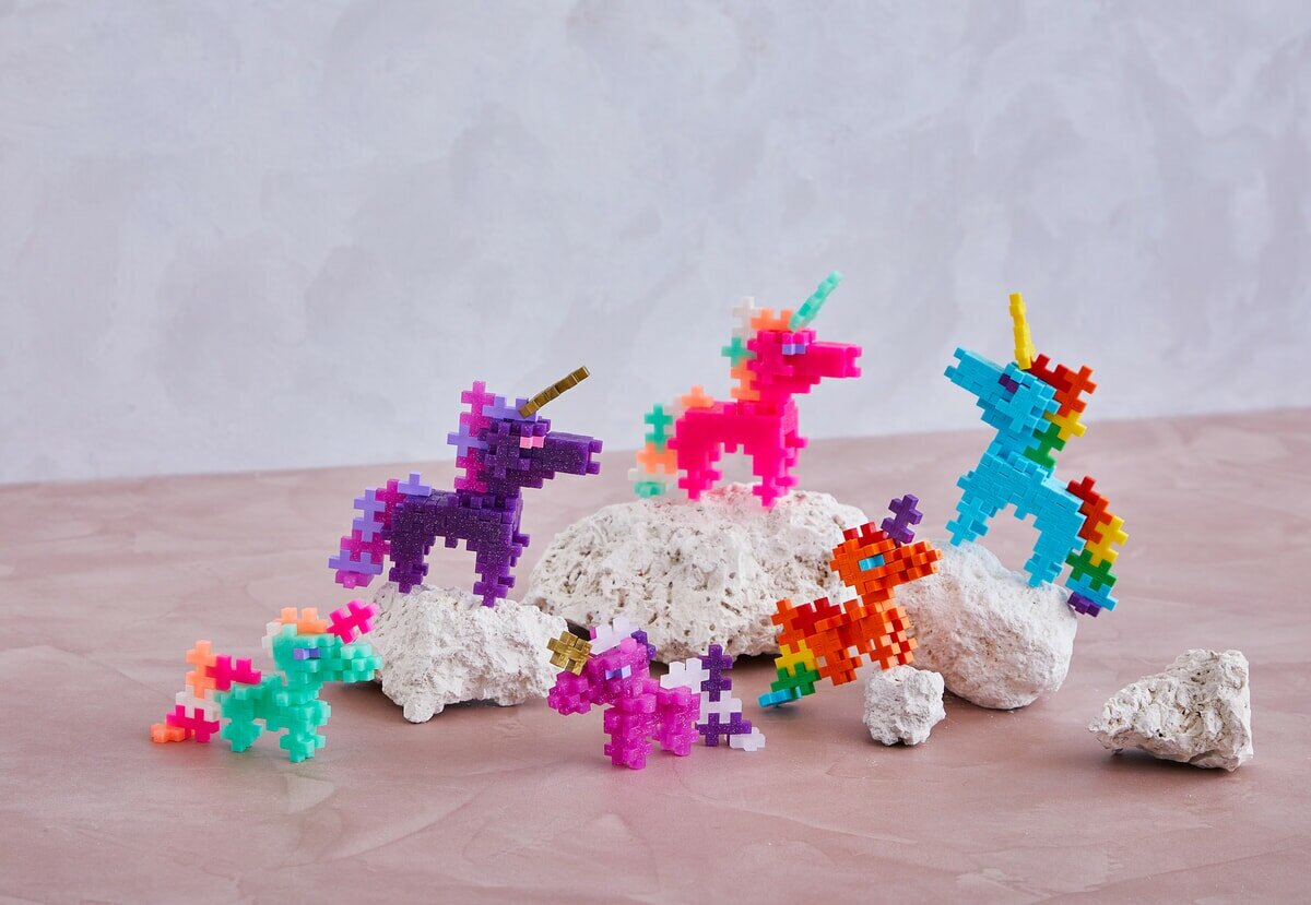 Plus Plus - Glitter Unicorn 100 stuks - Tube | Speel je Wijs