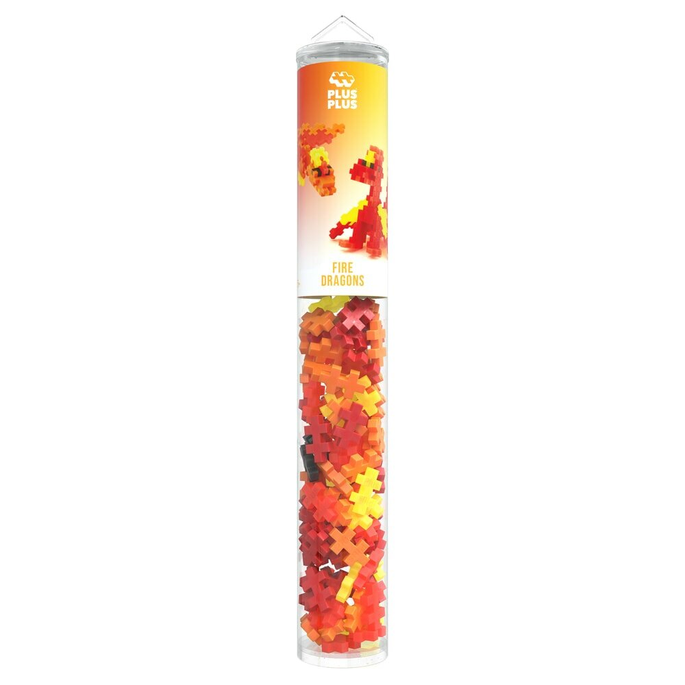 Plus Plus Fire Dragons 100 stuks - Tube | Speel je Wijs