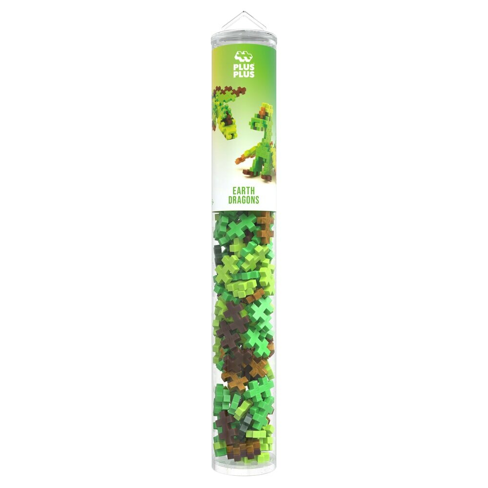 Plus Plus Earth Dragons 100 stuks - Tube | Speel je Wijs 