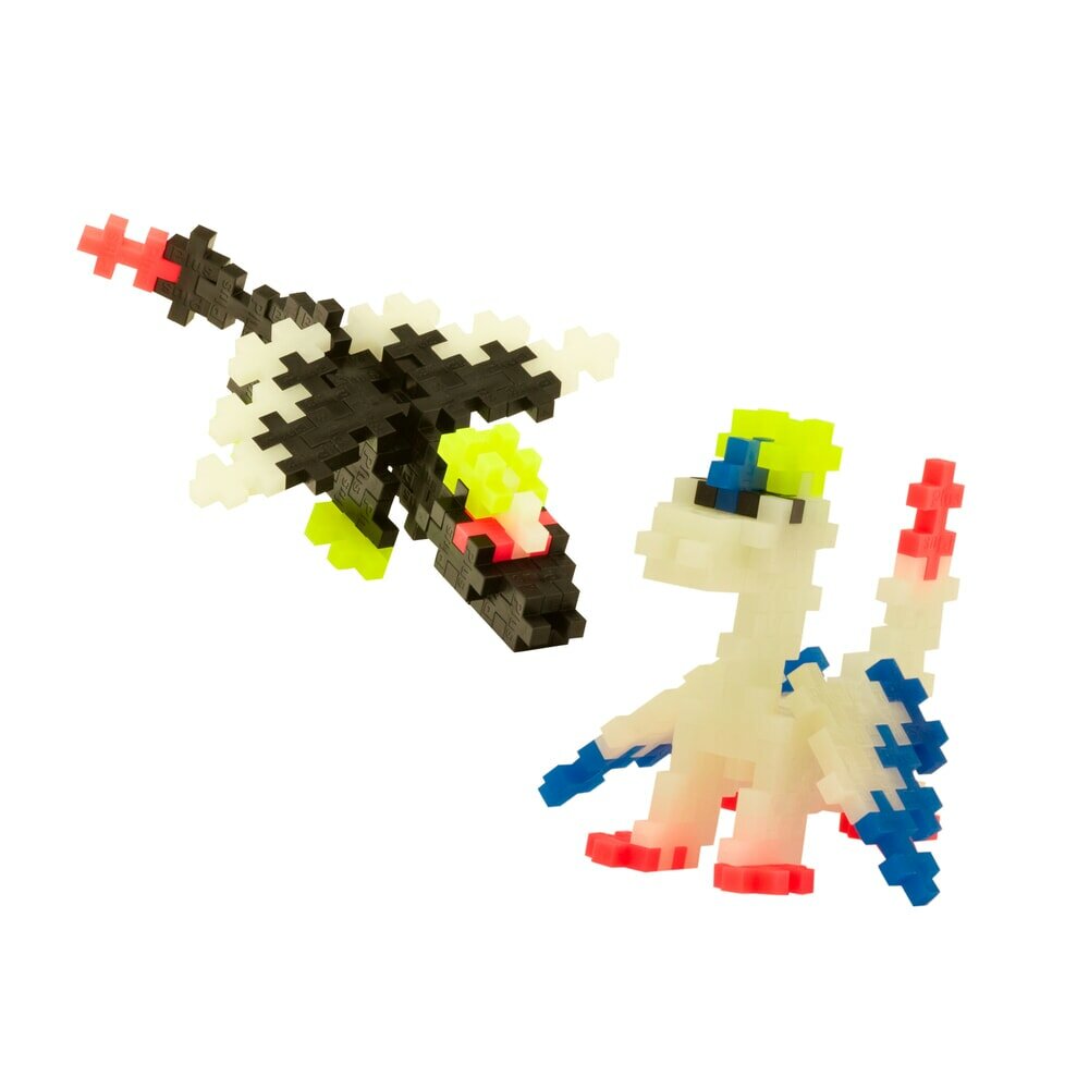 Plus Plus Glow Dragons 100 stuks - Tube | Speel je Wijs 