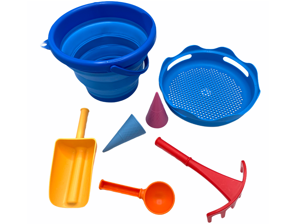 CompacToys 7 in 1 Strandset Blauw | Speel je Wijs