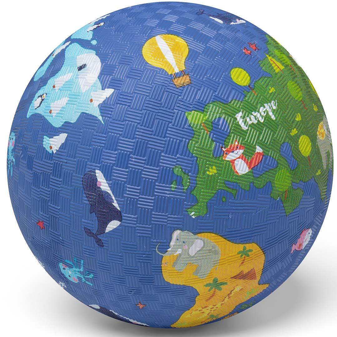 Little L Rubber Bal - World Large 18cm | Speel je wijs
