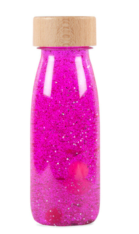 Petit Boum Sensorische fles - Float Bottle Pink Fluor | Speel je Wijs