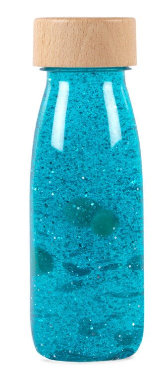 Petit Boum Sensorische fles - Float Bottle Turquoise | Speel je Wijs