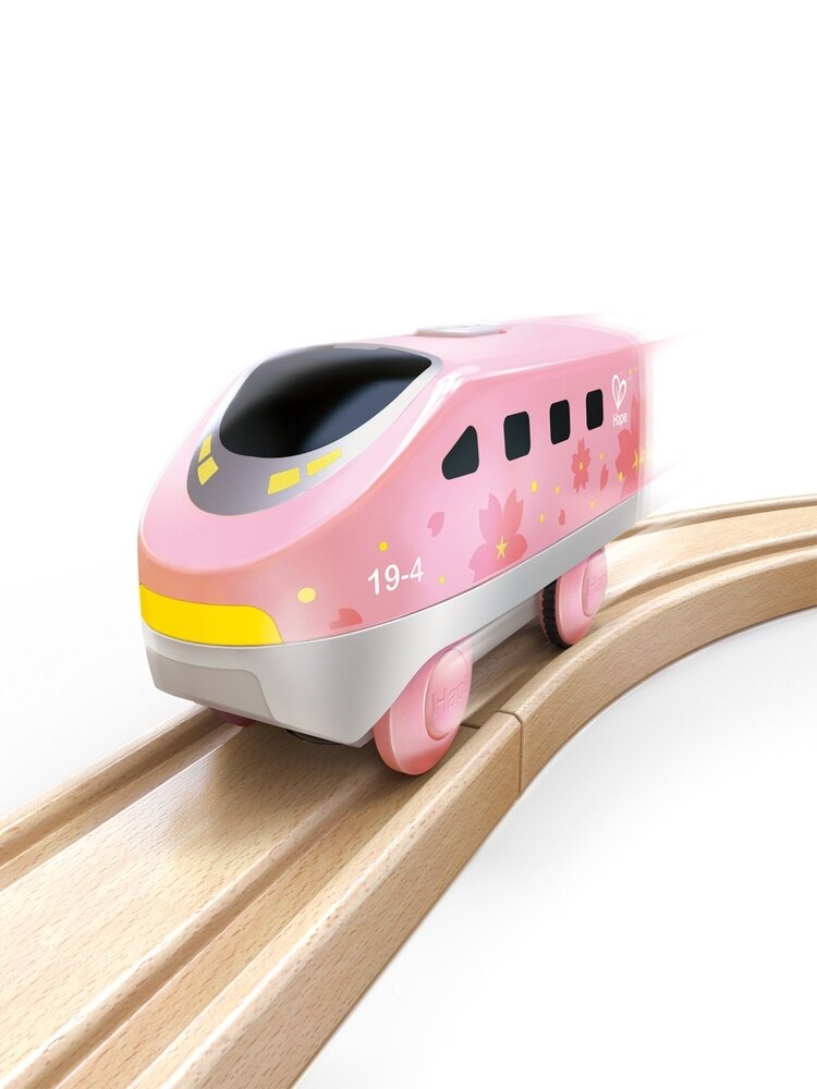 Hape Battery Powered Intercity Loco  - Pink | Speel je Wijs