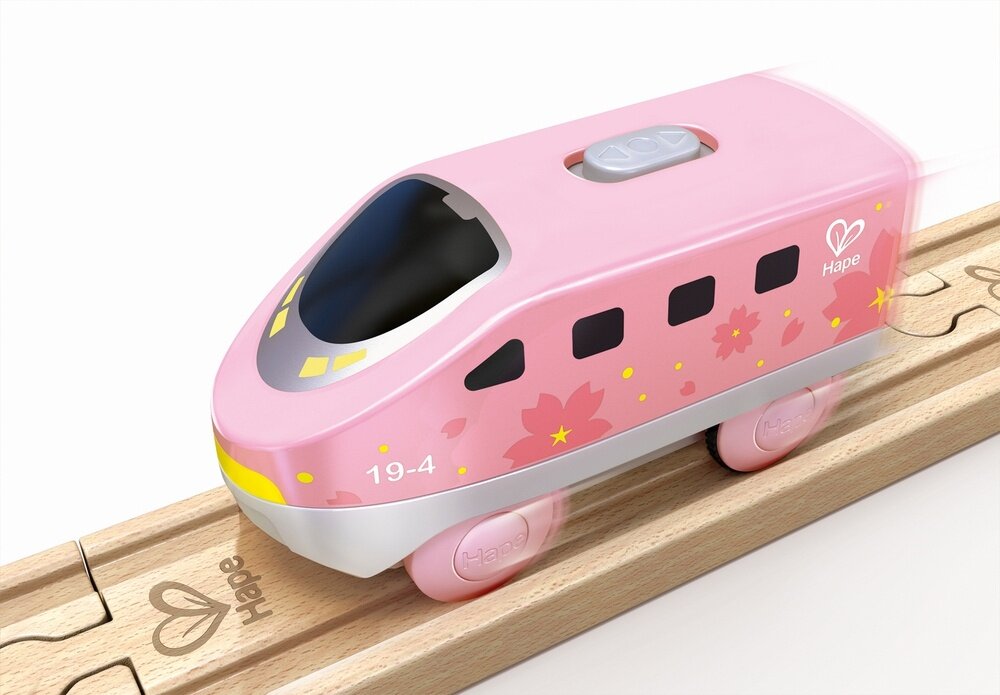 Hape Battery Powered Intercity Loco  - Pink | Speel je Wijs