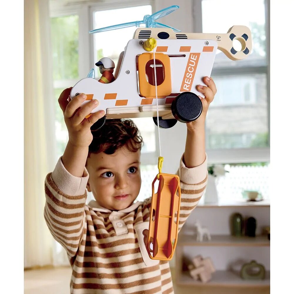 Hape reddingshelikopter speelgoed set  | Speel je Wijs