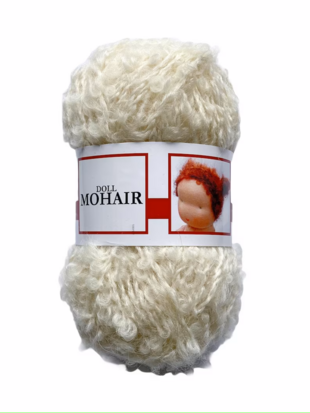 Poppenhaar/garen Bouclé (Kleurkeuze)