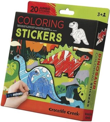 Crocodile Creek-Coloring Stickers Dinosaurs