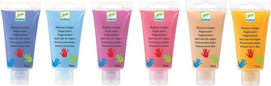 Djeco-Vingerverf | Pastel 6 kleuren