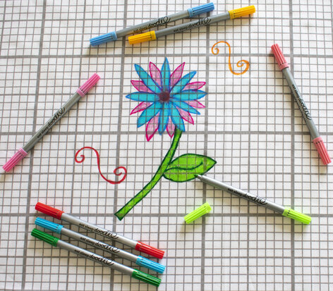 Eatsleepdoodle Uitwasbare Stiften 10 stuks Pastel