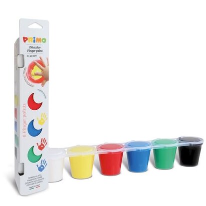 Vingerverf Primo/ zes kleuren