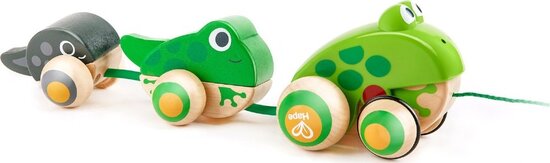 Hapé Pull-Along Frog Family