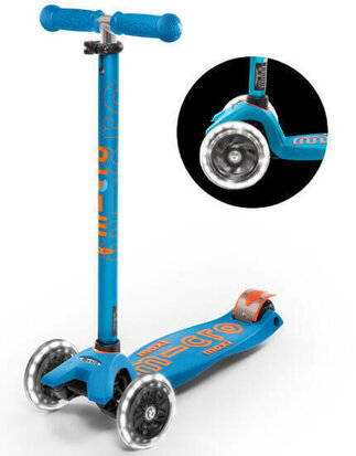 Maxi Micro Scooter Deluxe Caribbean Blue Led