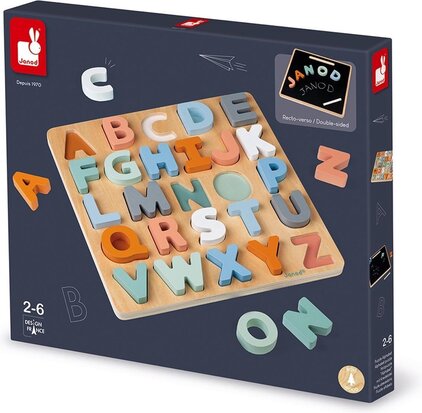 Puzzel Alfabet En Krijtbord