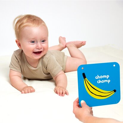 Banana Panda-Hoog contrast babykaarten (6m+)