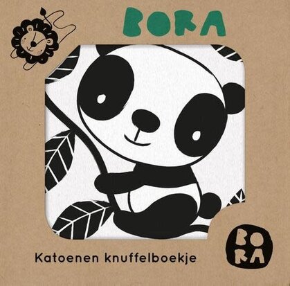 Bora Katoenen knuffelboekje in de dierentuin
