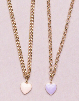 Great Pretenders Boutique Chunky Chain Heart Ketting