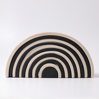 Grimm's houten Regenboog Zwart-Wit AANBIEDING