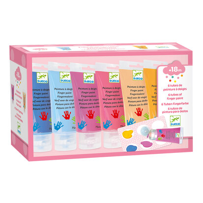 Djeco-Vingerverf | Pastel 6 kleuren